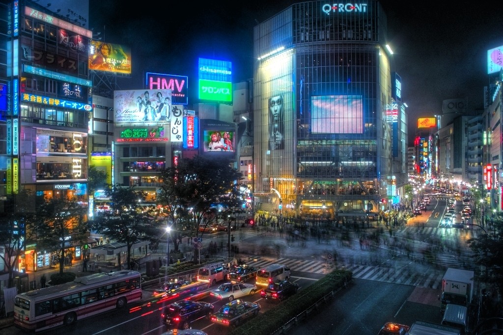 Shibuya_Night_HDR